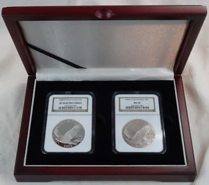 2008-P Bald Eagle Silver Dollar NGC PF MS 70 US Mint Commemorative $1 Wood Box - Picture 1 of 3