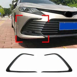 Gloss Black Front Lower Mesh Grille Grill Strip Trim For Toyota Camry 2021-2023 - Picture 1 of 9
