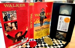 vhs Alex Cox's WALKER A True Story 1987 ED HARRIS RARE HTF MCA Home Video - Picture 1 of 2