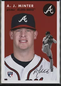 AJ Minter RC 2018 Topps Throwback Thursday TBT #254 1954 Baseball Braves PR: 842 - Imagen 1 de 2