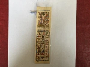 Bookmark Beauriful Pharaonic Authentic Egyptian Papyrus Learn Hieroglyphics C47 - Picture 1 of 3
