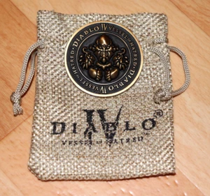 Diablo IV Vessel of Hatred  Blizzard very rare Collectible Coin Gamescom 2024.. - Picture 1 of 10