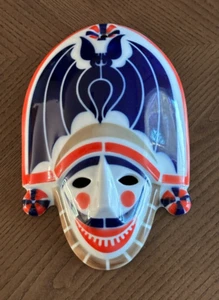 Sargadelos Porzellan Zigarrón Maske / Wand / Tischdeko Spanien Verteidigungsmaske 8" - Bild 1 von 8