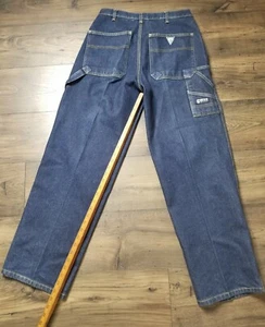 Vintage GUESS Jeans Youth Boy Carpenter Relaxed Zip Fly Size 20x30 T - Picture 1 of 4