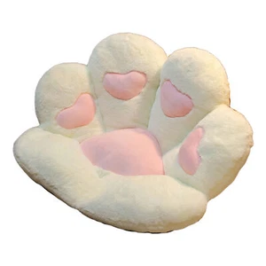 Cat Paw Seat Cushion for Gaming Office Car Chairs Soft Fluffy Pillow Anti-Slip - Picture 1 of 30