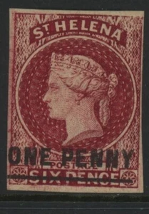ST. HELENA, COMO NUEVO, #9, OG HR, 19 MM, SONIDO Y CENTRADO - Imagen 1 de 1