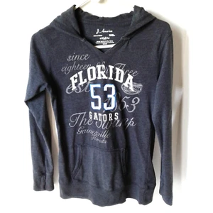 Florida Gators est~53 Charcoal Gray Hoodie by J. America~Long Sleeve~Size Medium - Picture 1 of 8