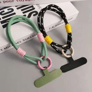 Keychain Phone Lanyard Candy Colors Hanging Rope Universal Phone Wrist Straps - Photo 1 sur 17