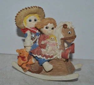 Matthew DANKO SMALL FRIENDS 1997 GIDDYAP VAQUERO caballo mecedor 843136 primera edición - Imagen 1 de 5