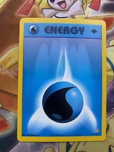 1st Edition Water Energy Pokemon Neo Genesis 111/111 NM - Picture 1 of 2