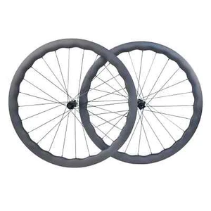 700C Gravel Road Bike Wave Shape Carbon Wheelset Disc Brake DT 36T Ratchet Hub - Picture 1 of 6
