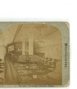 Interior View of Steamer *Bristol* Stereoview - Picture 1 of 4