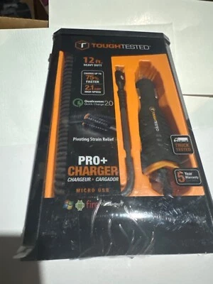 Tough Tested micro USB car charger with 12ft cord - Image 1 of 3