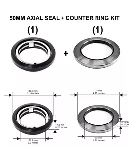 Axialdichtung 50 mm + Ring SPPRI53002001 Kit GR50-53020012 Maytag Primus Unterlegscheiben - Bild 1 von 1