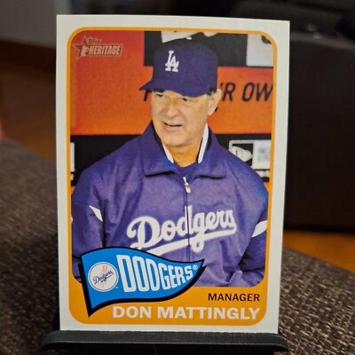 2014 Topps Heritage Don Mattingly Los Angeles Dodgers #217 - Image 1 of 2