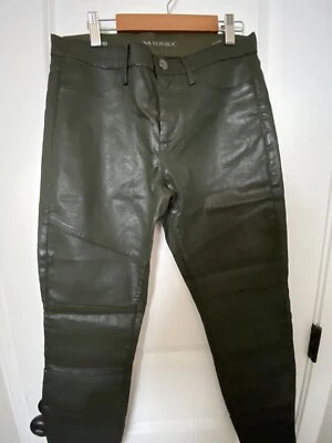 BANANA REPUBLIC Men's  Skinny fit Faux Leather Black Size 27 NWT $89.5 - Image 1 of 4