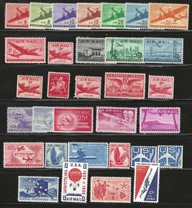 US AIRMAIL STAMP COLLECTION #C25-C131 -- 1941-1991, 51 YEARS, COMPLETE RUN- MINT - Picture 1 of 5