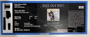 FALL OUT BOY 06.11.2023 Oberhausen Unterrang Block 217, B 14 Tickets Karten - Bild 1 von 1