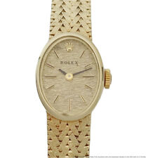 14k Gold Rolex Ladies Vintage Mid Century 5x Signed Wrist Watch