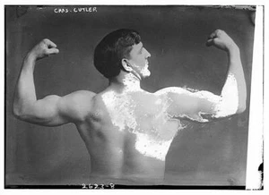 Foto: Charles Cutler,1910-1915,gebeugte Muskeln - Bild 1 von 1
