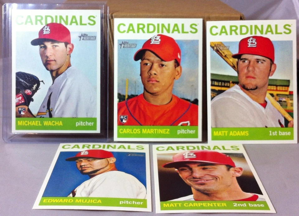 2013 Topps Heritage High Number St Louis Cardinals Team Set Wacha Martinez RC  Foto 1 de 1