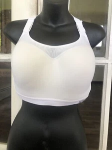 Victoria Secret Victoria Sport Sports Bra Racerback White Size 38DD - Picture 1 of 9