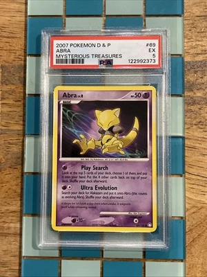 GRADED PSA 5 2007 Pokemon D & P Abra Mysterious Treasures #69 - Image 1 of 2