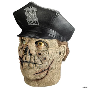 Halloween Maniac Cop 2-Cordell Latex Deluxe Mask Trick or Treat Studios New - Picture 1 of 12