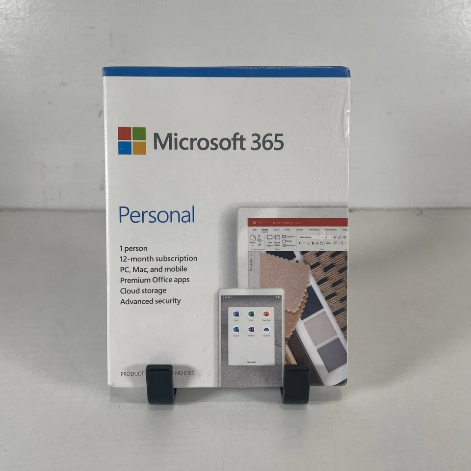 Microsoft 365 Personal–Physical Box, 1 User, 12-Month – New & Sealed (QQ2-01024) - Image 1 of 2