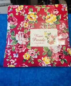 Rose parade Layer Cake by Moda 2008 Very hard to Find 42 pieces 10x10 - Picture 1 of 10