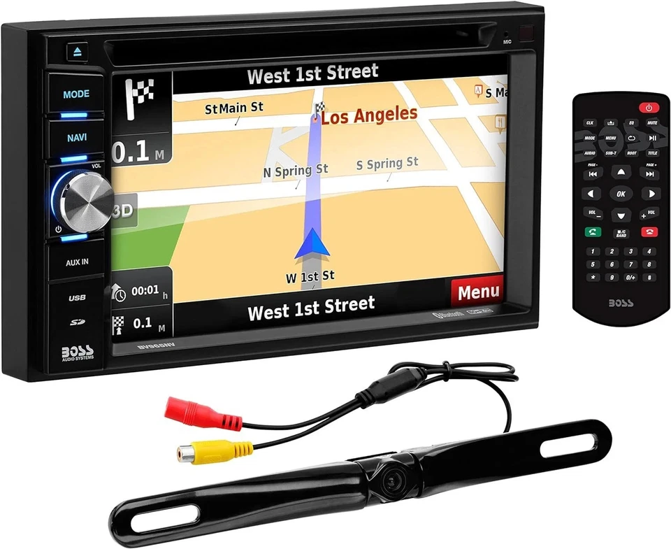 6.5" BOSS Audio Systems Elite BN965BLC Car GPS Navigation DVD Player Bluetooth - Image 1 of 4