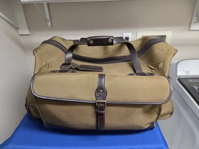 Vintage Polo Ralph Lauren Large Brown Coated Canvas & Leather Duffel Bag Wheeled - Image 1 of 4