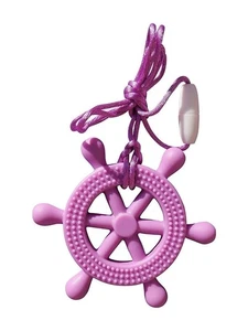 Sea Helm Wheel Silicone Teether Soother Teething Sensory Chewy Chewelry BPA... - Picture 1 of 17