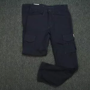 Thrive Workwear Pants Mens 30x32 Blue FR Utility Cargo Ripstop Knee Pad NWT - Picture 1 of 13