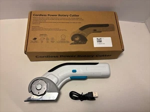 Electric Cordless Power Rotary Cutter 4V For Fabric Paper Vinyl Felt Quilting - Picture 1 of 8
