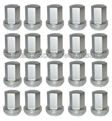 Porsche 911 912 930 924 944 964 968 993 Alloy Wheel SILVER POLISHED Lug Nut SET - Image 1 of 2
