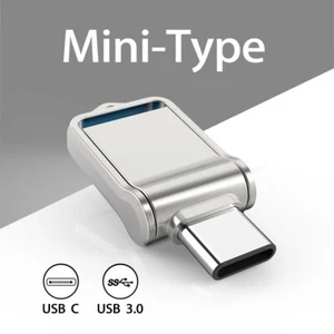 32G 64G 128GB Type-C USB 3.0 OTG Dual Drive Flash Drive Memory Stick Waterproof  - Picture 1 of 12