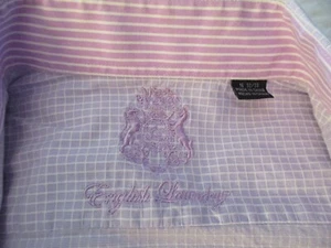 Men's English Laundry Lavender Long Sleeve Dress Shirt Size 16 32-33 - Picture 1 of 13