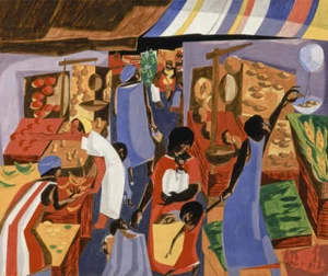 Fruits and Vegetables, 1959 by Jacob Lawrence Art Print Farm Market Poster 11x14 - Picture 1 of 2