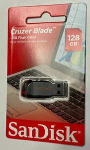 SanDisk Cruzer Blade 128GB USB Flash Drive - SDCZ50-128G-B35 - Picture 1 of 3