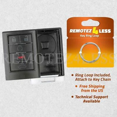 Replacement For 2008 2009 2010 Cadillac CTS STS DTS Key Fob Remote Shell Case - Image 1 of 4