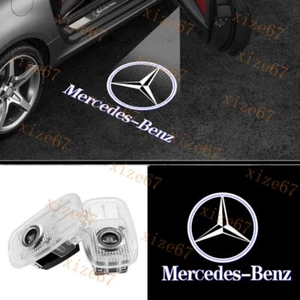 2pcs No Fading LED Car Door Projector Light For MB CLA CLS 2020-2022 - Picture 1 of 11