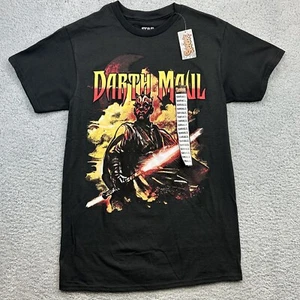 Spencer’s Star Wars Episode 1 Darth Maul schwarzes T-Shirt Small MAD Engine neu mit Etikett - Bild 1 von 4