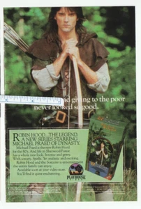 Vintage 1986 ROBIN HOOD: The LEGEND Magazine AD ~ MICHAEL PRAED - Picture 1 of 1