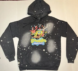 SpongeBob Schwammkopf Figuren Blasen Hoodie Sweatshirt schwarz Small - Bild 1 von 16
