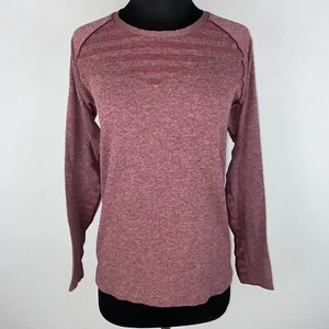 Z By Zella Girls L Heathered Nylon Mesh Activewear Long Sleeve Tee Top Sports - Picture 1 of 12