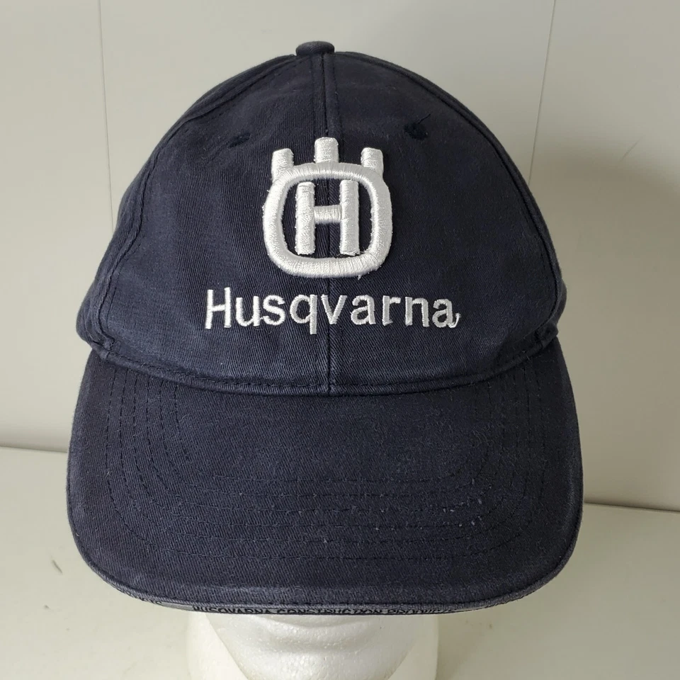 Gorra de béisbol Husqvarna con logotipo bordado en 3D productos de construcción con tirantes Foto 1 de 4