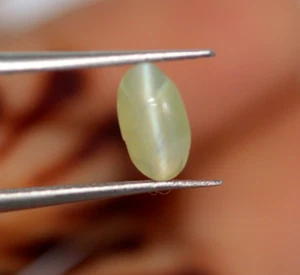 7 x 4 mm Natural Chrysoberyl Cats eye Oval Shape Loose Gemstone 0.78 Ct Small - Picture 1 of 17
