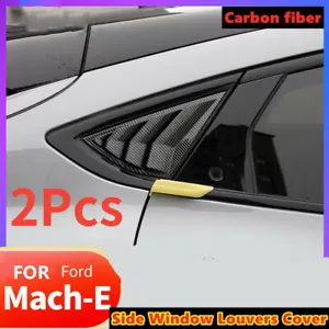 Carbon Fiber Quarter Side Window Louvers Cover for Ford Mustang Mach E 2021 2022 - Bild 1 von 2