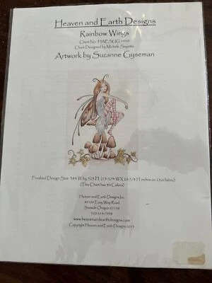 Heaven and earth designs cross stitch pattern “Rainbow Wings” #HAESUG1430 (2013) - Image 1 of 4